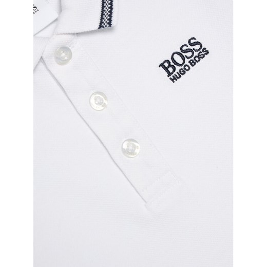 Boss Polo J25P12 M Biały Regular Fit 4Y MODIVO