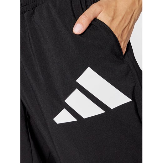 adidas Spodnie dresowe 3 Bar Logo Warm-Up GL0675 Czarny Regular Fit S MODIVO okazyjna cena