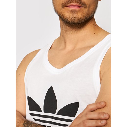 adidas Tank top adicolor Classics Trefoil H06636 Biały Regular Fit M MODIVO