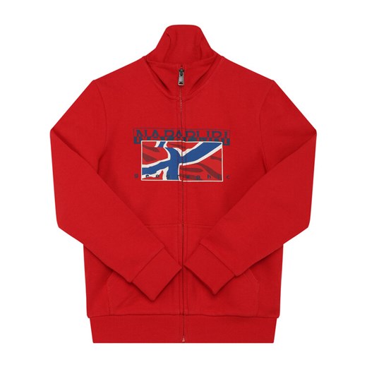 Napapijri Bluza K Ballyn Fz NP0A4E4PR471 M Czerwony Regular Fit Napapijri 6 wyprzedaż MODIVO