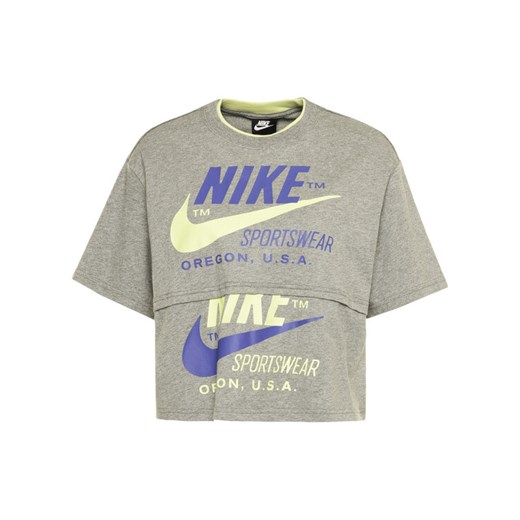 Nike T-Shirt Sportswear CJ2040 Szary Loose Fit Nike S wyprzedaż MODIVO