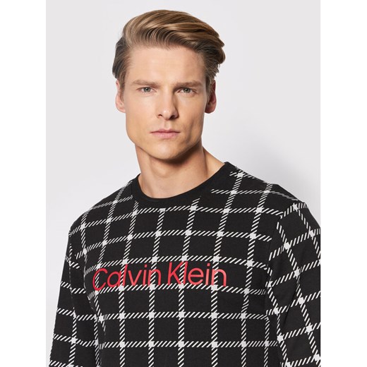 Calvin Klein Underwear Koszulka piżamowa 000NM2222E Czarny Regular Fit Calvin Klein Underwear M MODIVO okazyjna cena