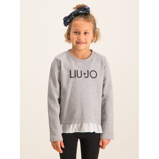 Liu Jo Kids Bluzka K69005 F0090 Szary Regular Fit 7A okazja MODIVO