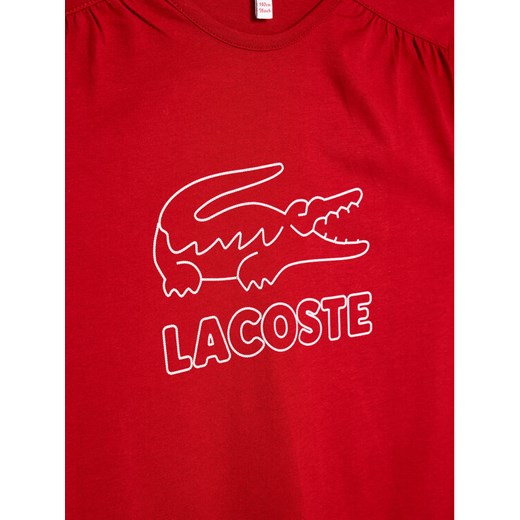 Lacoste T-Shirt TJ7486 Czerwony Regular Fit Lacoste 10A okazja MODIVO