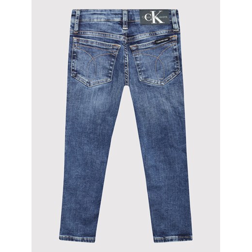 Calvin Klein Jeans Jeansy IB0IB01074 Granatowy Slim Fit 10Y MODIVO
