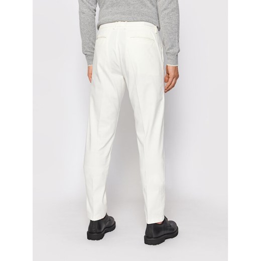 Trussardi Spodnie materiałowe 52P00000 Biały Aviator Fit Trussardi 48 MODIVO promocyjna cena