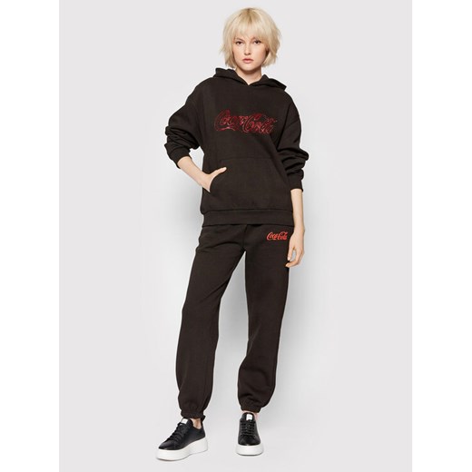 Local Heroes Bluza COCA-COLA Rhinestones LHCCS011 Czarny Oversize Local Heroes L MODIVO promocyjna cena