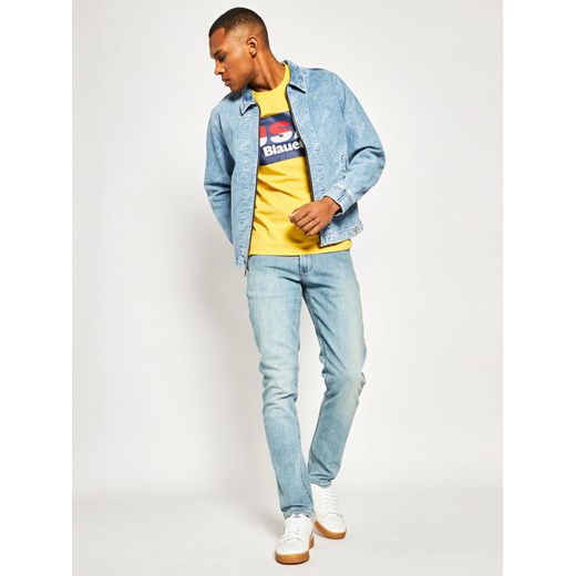 Blauer T-Shirt Soft 20SBLUH02158 004547 Żółty Regular Fit L promocyjna cena MODIVO