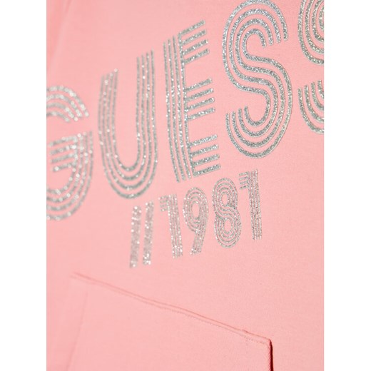 Guess Bluza K1YQ00 KA6V0 Różowy Regular Fit Guess 3_6M promocyjna cena MODIVO