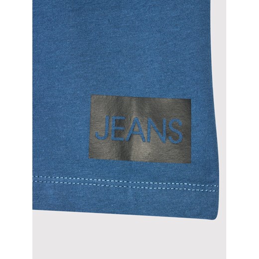 Calvin Klein Jeans T-Shirt Institutional IB0IB00347 Niebieski Regular Fit 14Y wyprzedaż MODIVO
