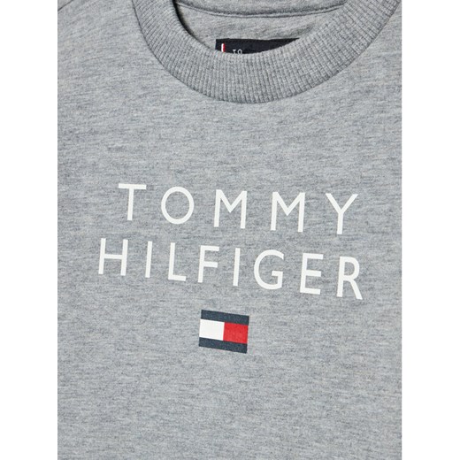 Tommy Hilfiger Bluza Logo KB0KB06897 D Szary Regular Fit Tommy Hilfiger 12Y promocja MODIVO
