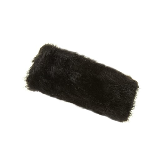 Black Faux Fur Headband dorothy-perkins czarny 