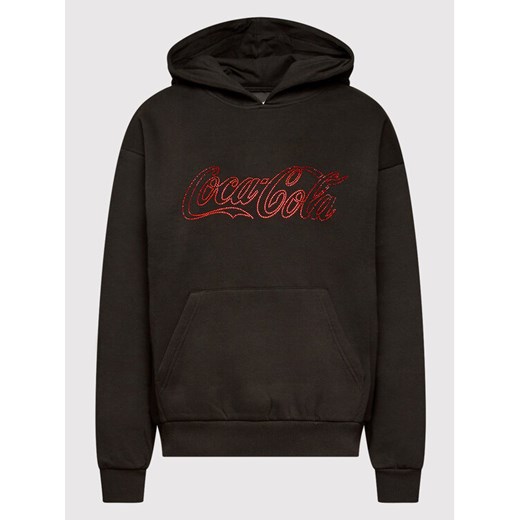 Local Heroes Bluza COCA-COLA Rhinestones LHCCS011 Czarny Oversize Local Heroes L okazyjna cena MODIVO