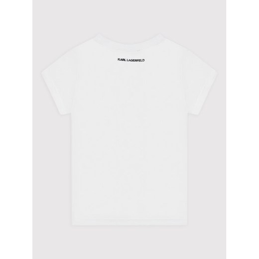 KARL LAGERFELD T-Shirt Z15354 M Biały Regular Fit Karl Lagerfeld 5Y MODIVO