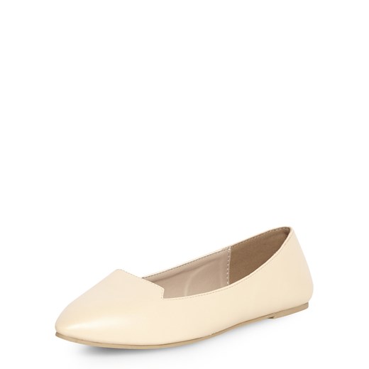 Nude point slipper pumps dorothy-perkins bezowy 