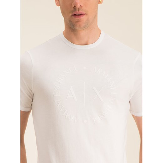 Armani Exchange T-Shirt 8NZTCD Z8H4Z 1100 Biały Regular Fit Armani Exchange XXL MODIVO