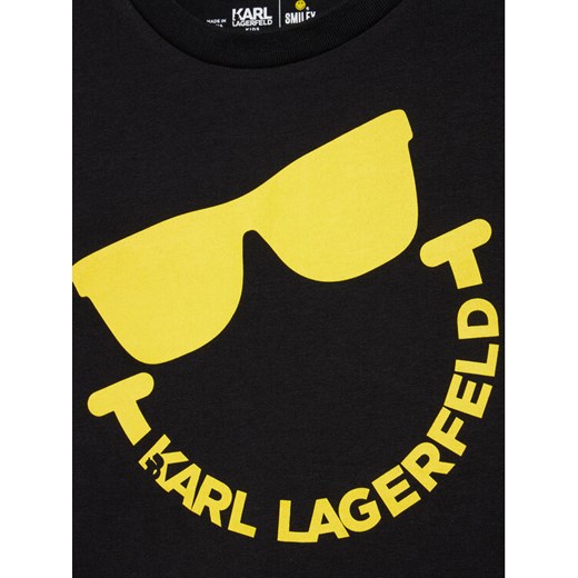 KARL LAGERFELD T-Shirt SMILEY WORLD Z25344 D Czarny Regular Fit Karl Lagerfeld 16Y MODIVO