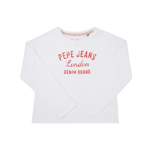 Pepe Jeans Bluzka Ciara PG502392 Biały Regular Fit Pepe Jeans 4 promocyjna cena MODIVO