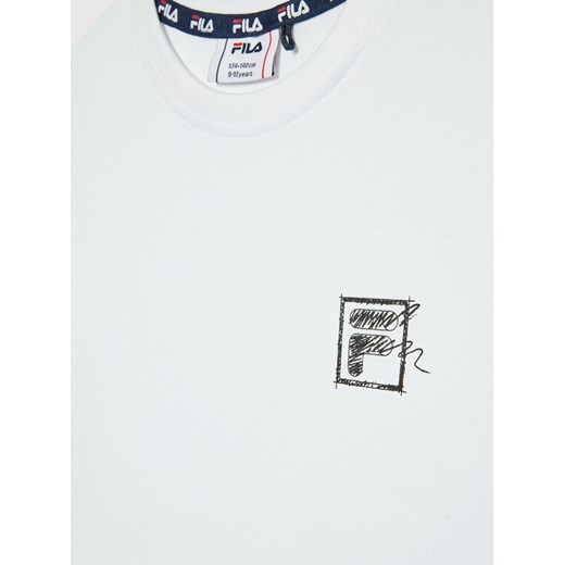 Fila T-Shirt Tessin FAT0052 Biały Regular Fit Fila 158_164 MODIVO