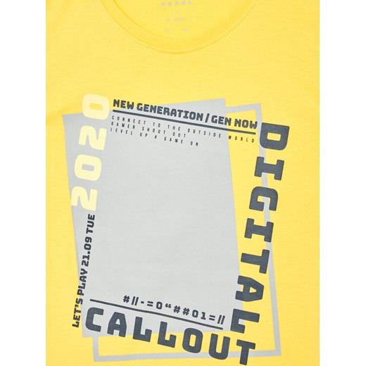 NAME IT T-Shirt 13199709 Żółty Regular Fit Name It 116 MODIVO