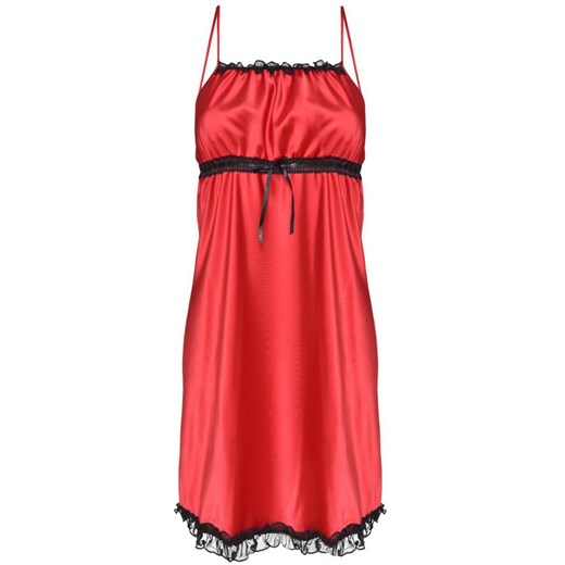 Satynowa czerwona koszula nocna Lili, Kolor czerwony, Rozmiar XS, DKaren ze sklepu Intymna w kategorii Koszule nocne - zdjęcie 137654605
