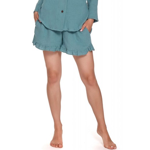 SHO.9905 szorty piżamowe z muślinu, Kolor zielony, Rozmiar L, Doctor Nap Doctor Nap XL wyprzedaż Intymna