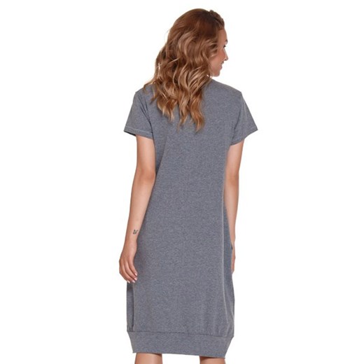 TCB.4348 koszula nocna rozpinana na napy, Kolor szary, Rozmiar S, Doctor Nap ze sklepu Intymna w kategorii Koszule nocne - zdjęcie 137655215