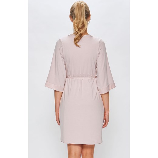 Szlafrok 54/2-195V/113, Kolor pudrowy, Rozmiar S/M, Miss Fabio ze sklepu Intymna w kategorii Szlafroki damskie - zdjęcie 137656065