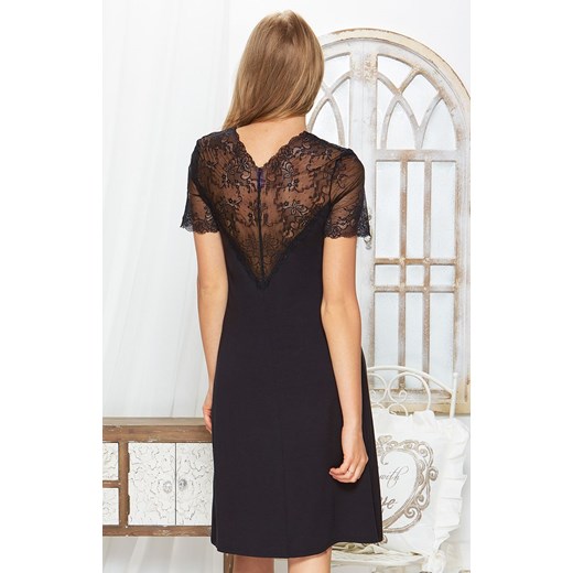 Koszula nocna 63/2-175/1, Kolor czarny, Rozmiar S, Miss Fabio ze sklepu Intymna w kategorii Koszule nocne - zdjęcie 137656305