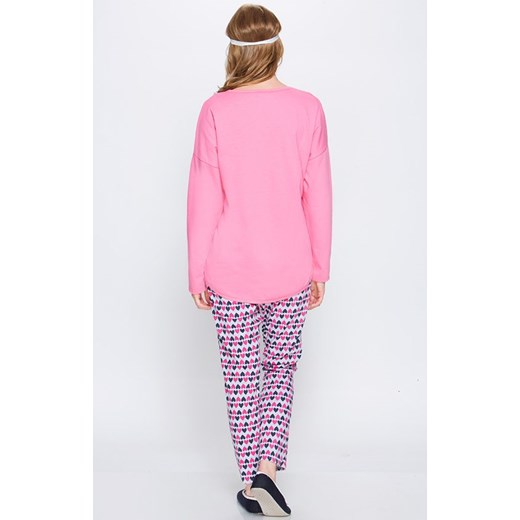 Piżama 66/5-51J/114A723, Kolor różowy-wzór, Rozmiar XS, Miss Fabio ze sklepu Intymna w kategorii Piżamy damskie - zdjęcie 137656377
