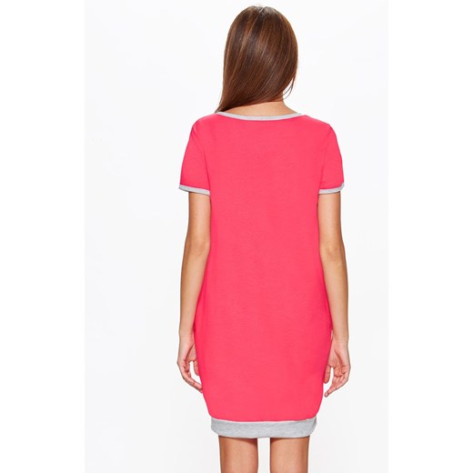 Koszula nocna 67/5-38/514A, Kolor malinowo-szary, Rozmiar S, Miss Fabio ze sklepu Intymna w kategorii Koszule nocne - zdjęcie 137656426