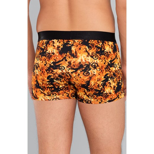 Caldo bokserki męskie, Kolor pomarańczowy-wzór, Rozmiar S, Italian Fashion ze sklepu Intymna w kategorii Majtki męskie - zdjęcie 137658997