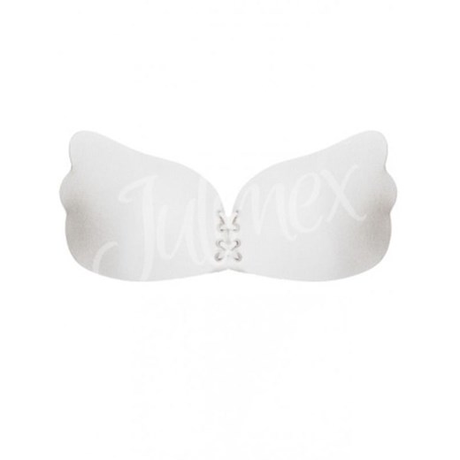 Biały biustonosz samonośny push-up bez pleców WOW, Kolor biały, Rozmiar A, Julimex ze sklepu Intymna w kategorii Biustonosze - zdjęcie 137659909