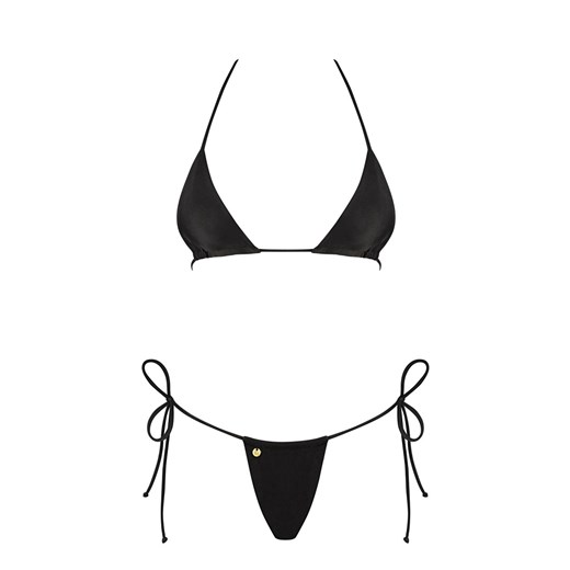 Bella Vista czarny dwuczęściowy strój kąpielowy bikini, Kolor czarny, Rozmiar Obsessive one size Intymna okazyjna cena