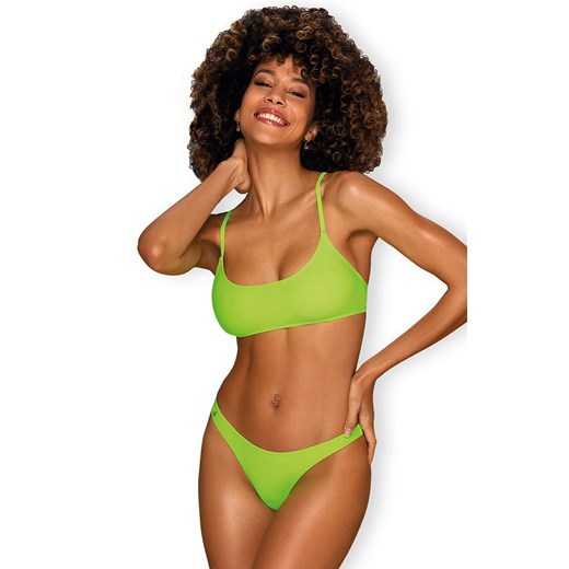 Mexico Beach zielony strój kąpielowy 2-częściowy bikini ze stringami, Kolor Obsessive S promocja Intymna