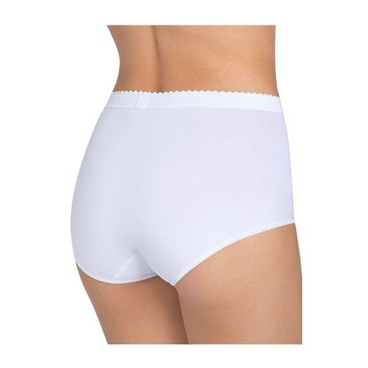 Sloggi Control Maxi wysokie białe figi damskie plus size 10005203, Kolor biały, Rozmiar 38, Sloggi ze sklepu Intymna w kategorii Majtki damskie - zdjęcie 137664585