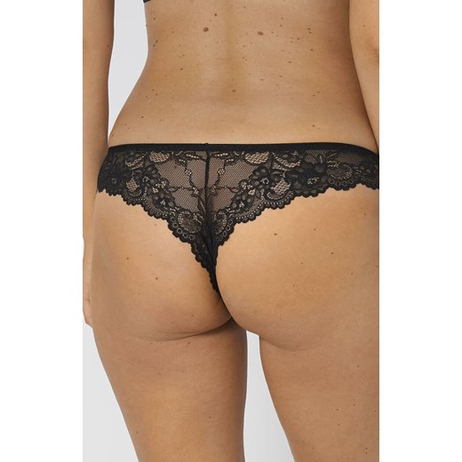 Triumph Tempting Lace Brazilian stringi 10182559, Kolor czarny, Rozmiar S, Triumph ze sklepu Intymna w kategorii Majtki damskie - zdjęcie 137665456