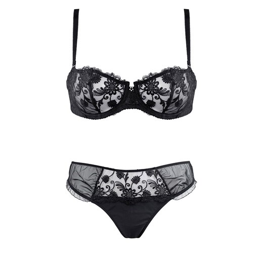 Biustonosz miękki soft balconette czarny B-222 Pamela, Kolor czarny, Rozmiar 65D, Wies-MANN ze sklepu Intymna w kategorii Biustonosze - zdjęcie 137666339