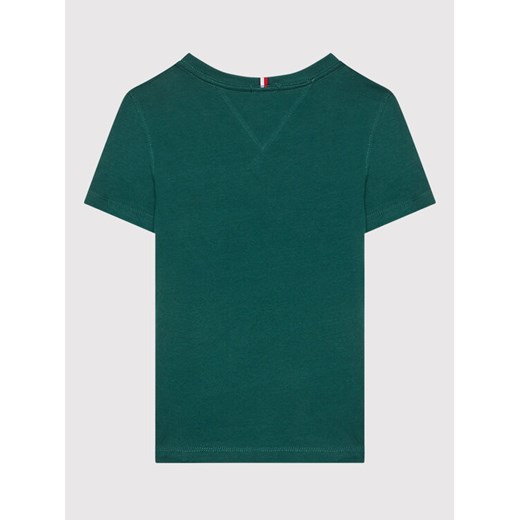 Tommy Hilfiger T-Shirt Essential KB0KB06879 Zielony Regular Fit Tommy Hilfiger 14Y wyprzedaż MODIVO