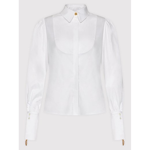 Elisabetta Franchi Koszula CA-323-16E2-V370 Biały Slim Fit Elisabetta Franchi 42 okazyjna cena MODIVO
