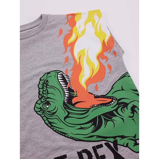 2-częściowy zestaw "T-Rex" w kolorze szaro-pomarańczowym Deno Kids 128 promocyjna cena Limango Polska