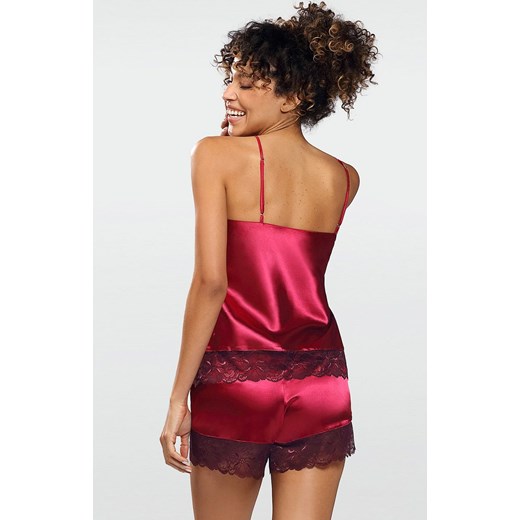 Brenda komplet, Kolor bordowy, Rozmiar XS, DKaren ze sklepu Intymna w kategorii Piżamy damskie - zdjęcie 137774715