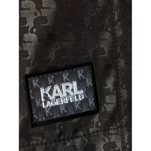 KARL LAGERFELD Szorty kąpielowe Carry Over KL21MBM13 Czarny Regular Fit Karl Lagerfeld L wyprzedaż MODIVO