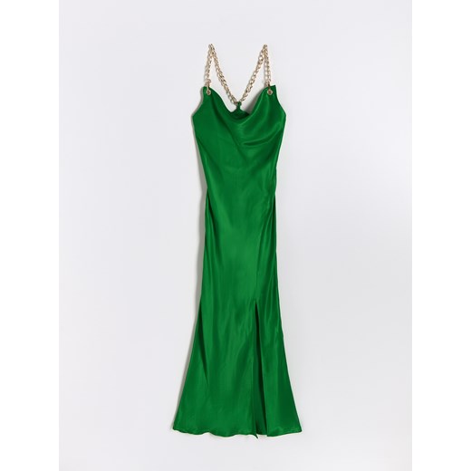 Reserved - Sukienka z wiskozy - Zielony Reserved 40 Reserved