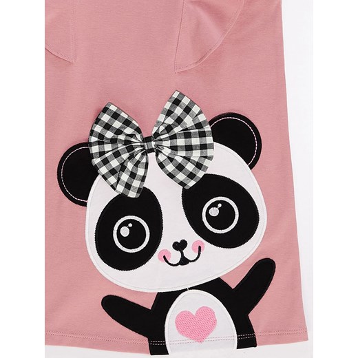 Sukienka "Panda" w kolorze jasnoróżowym Deno Kids 110 Limango Polska wyprzedaż