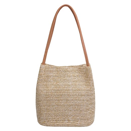 Torebka "Saint Tropez" w kolorze beżowym - 26 x 26 x 8 cm Dari Bali onesize okazyjna cena Limango Polska