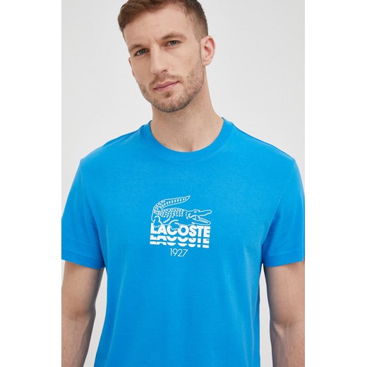 Lacoste t-shirt bawełniany z nadrukiem Lacoste M ANSWEAR.com