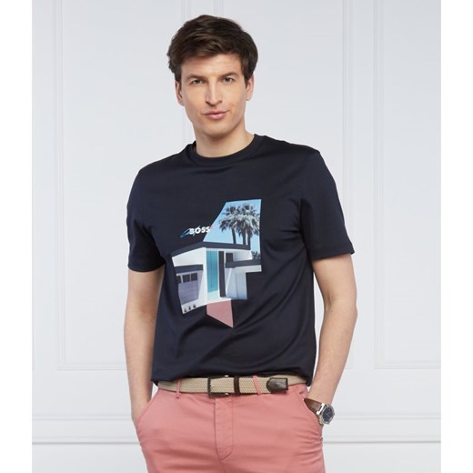 BOSS T-shirt Tiburt 287 | Regular Fit | mercerised M okazja Gomez Fashion Store
