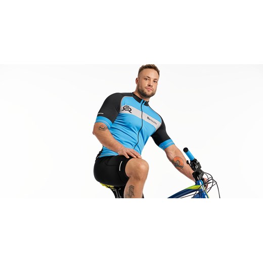 Męska koszulka rowerowa TRIP : Kolor - JASNY NIEBIESKI, Rozmiar - XXL Rough Radical XL wyprzedaż ROUGH RADICAL