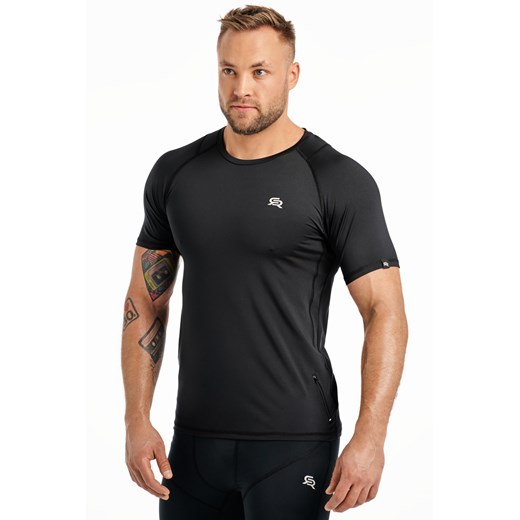 Męska koszulka szybkoschnąca VITAL ZIP : Kolor - Czarny, Rozmiar - M Rough Radical XL promocja ROUGH RADICAL
